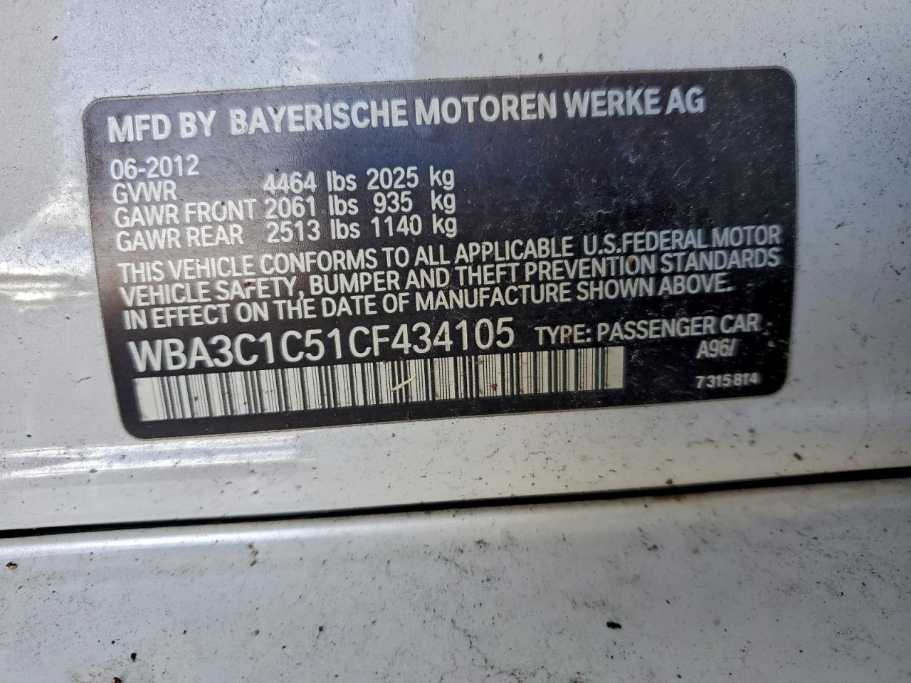 2012 BMW 328 I SULEV photo 12