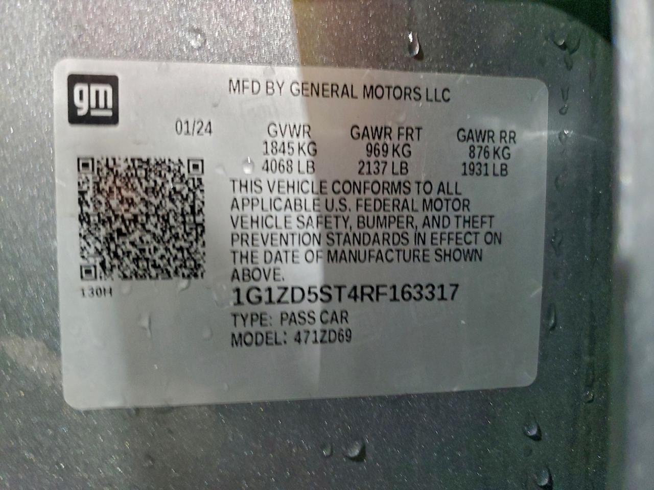 2024 CHEVROLET MALIBU LT photo 13