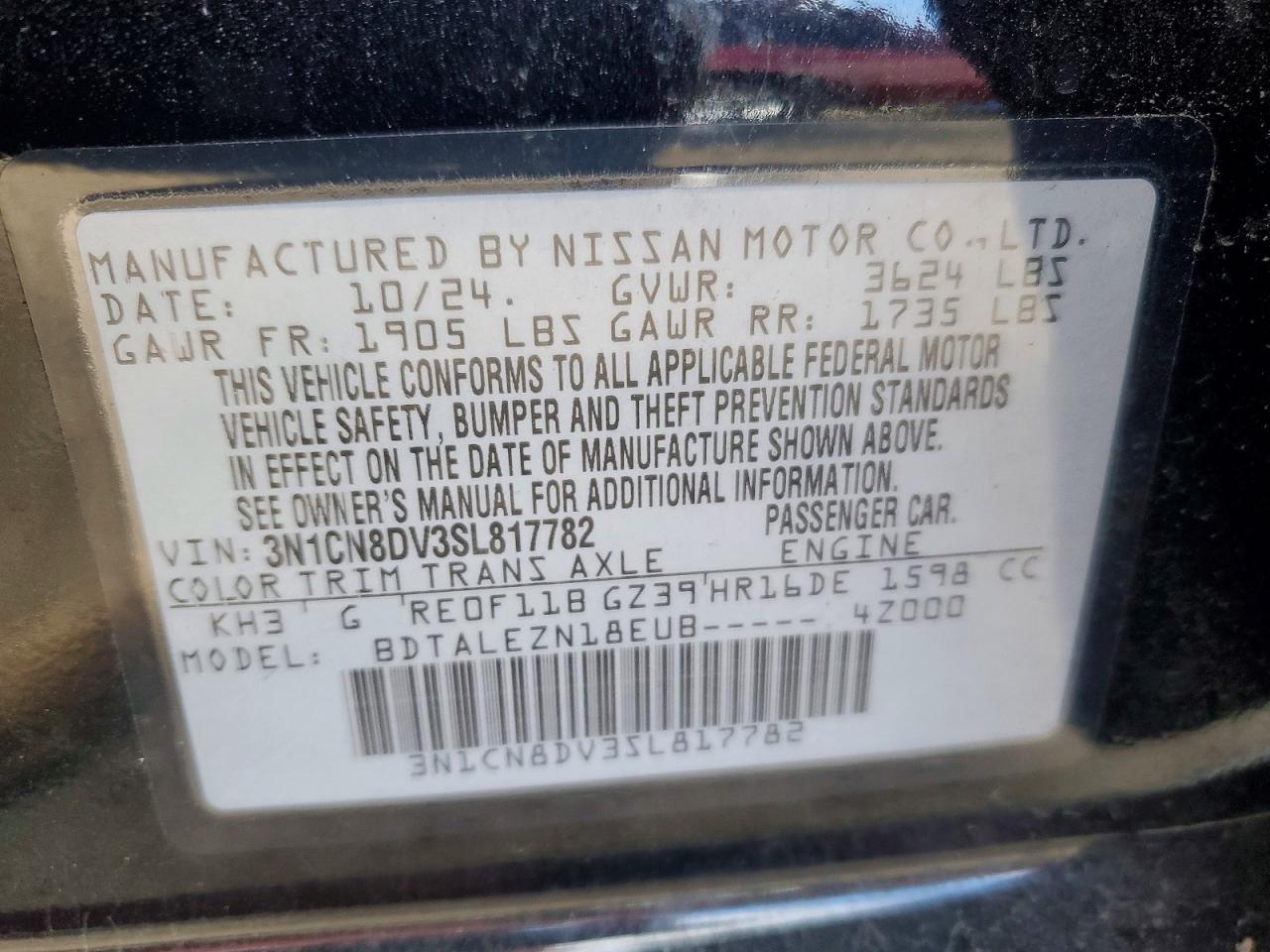 2025 NISSAN VERSA S photo 23
