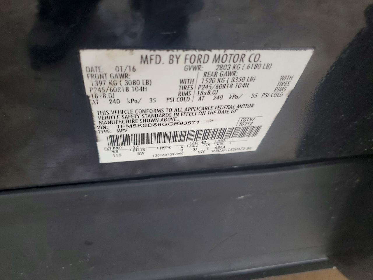 2018 FORD EXPLORER XLT photo 13