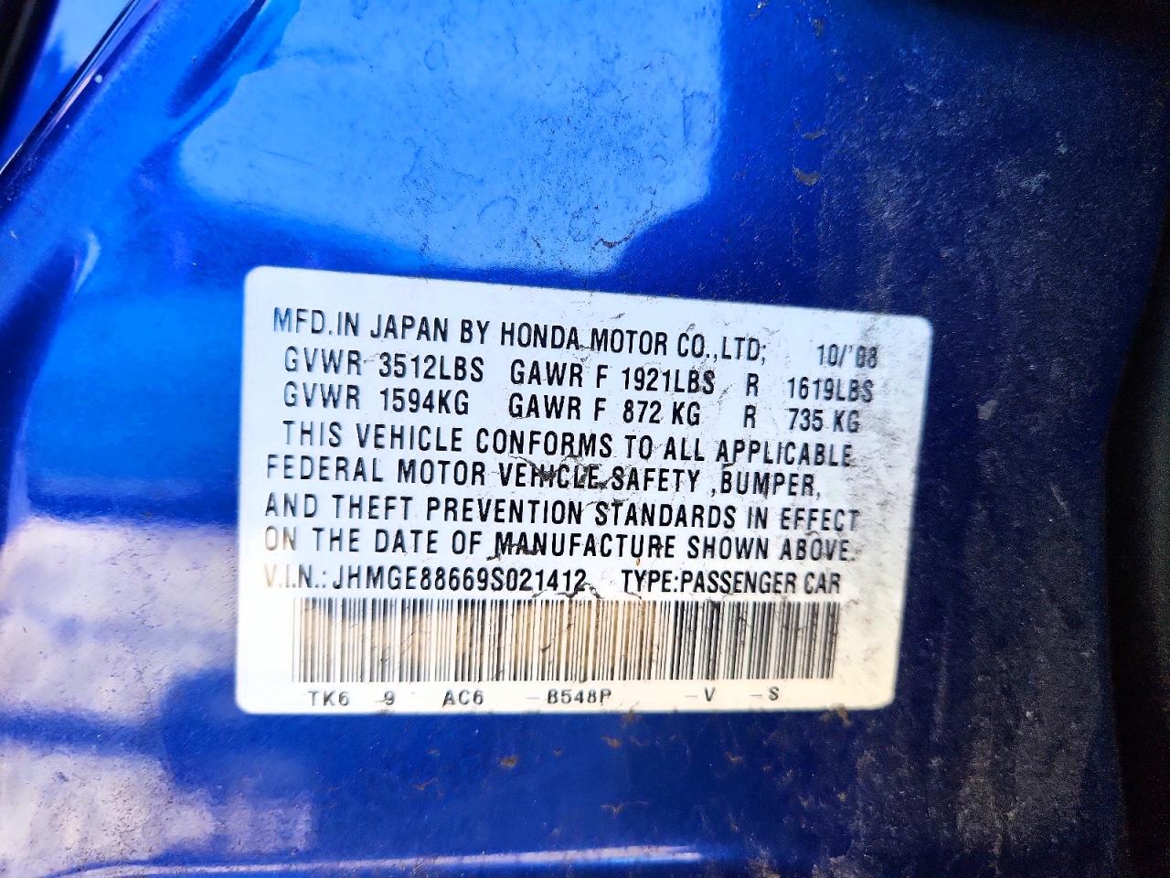 2009 HONDA FIT SPORT photo 34