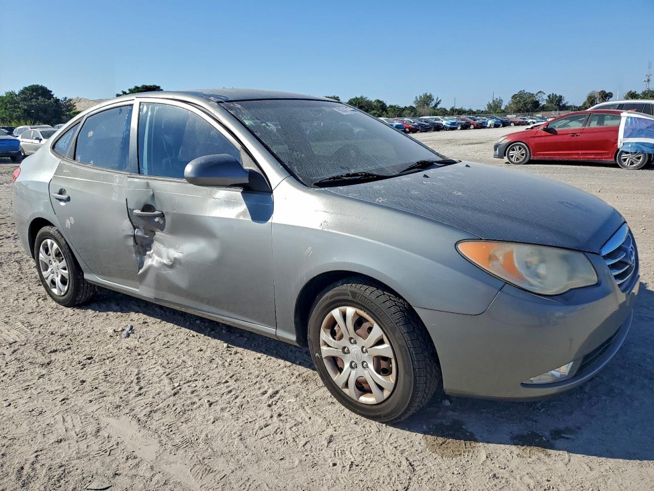 2010 HYUNDAI ELANTRA BLUE photo 4