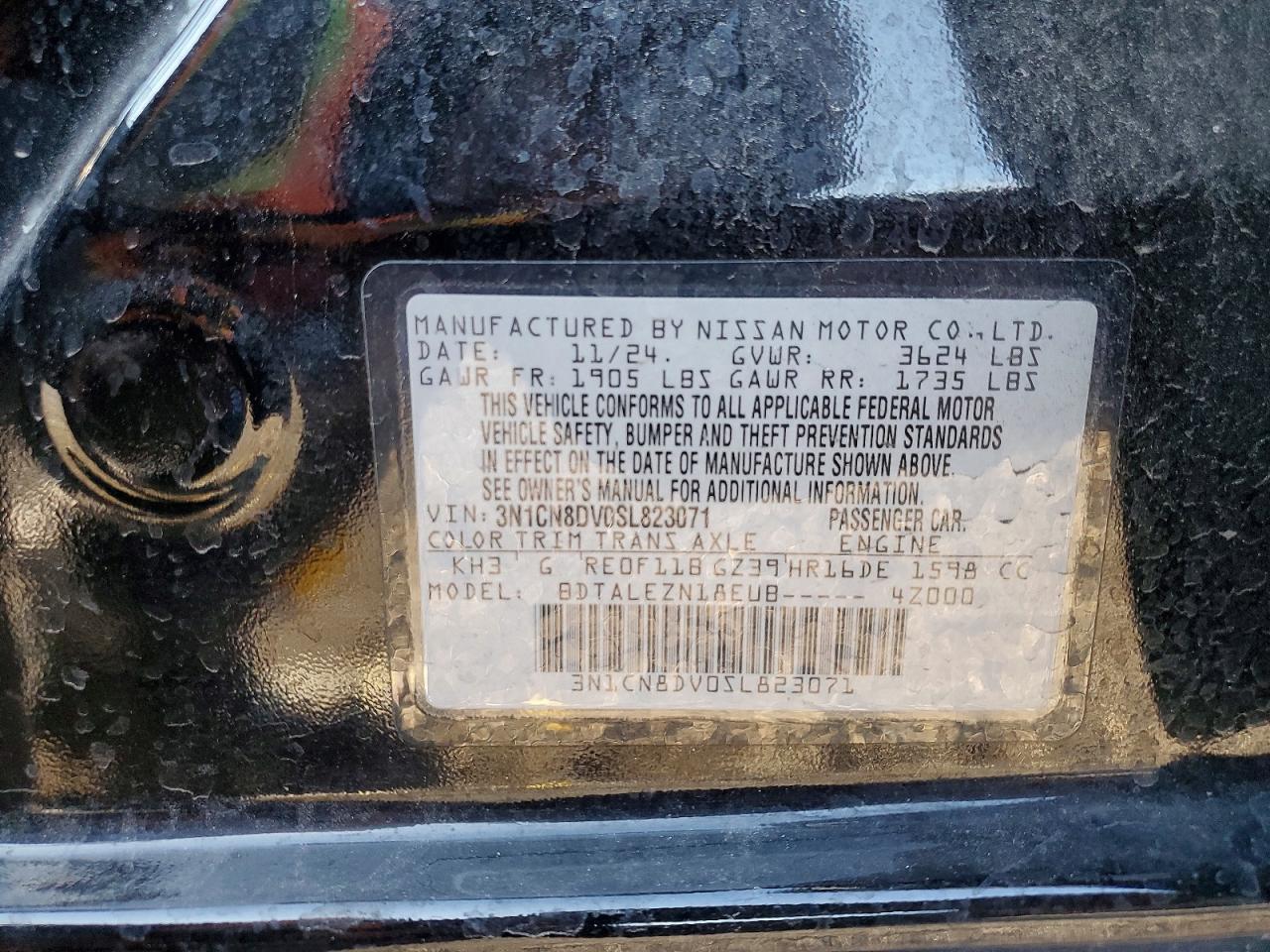 2025 NISSAN VERSA S photo 13