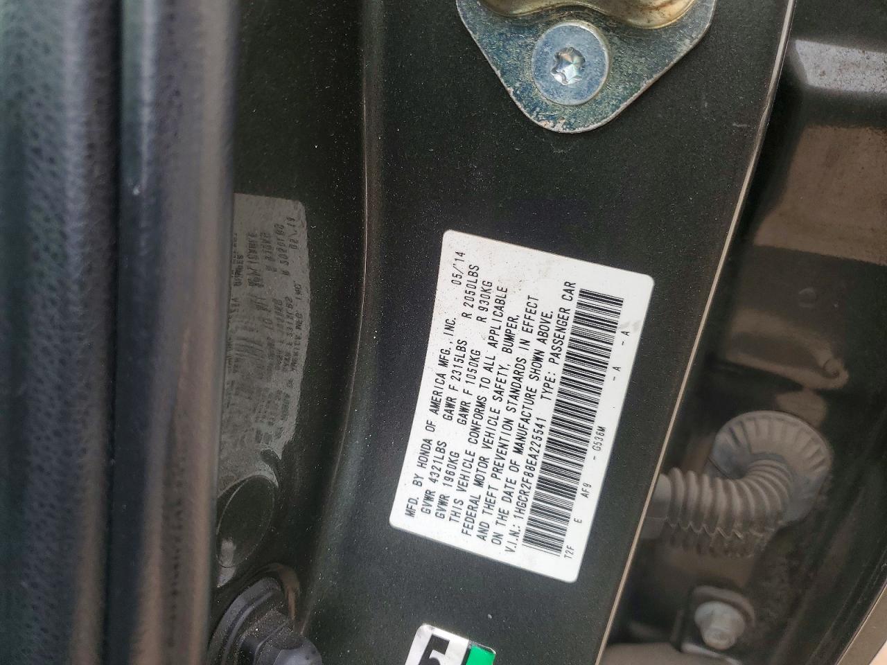 2014 HONDA ACCORD EXL photo 13