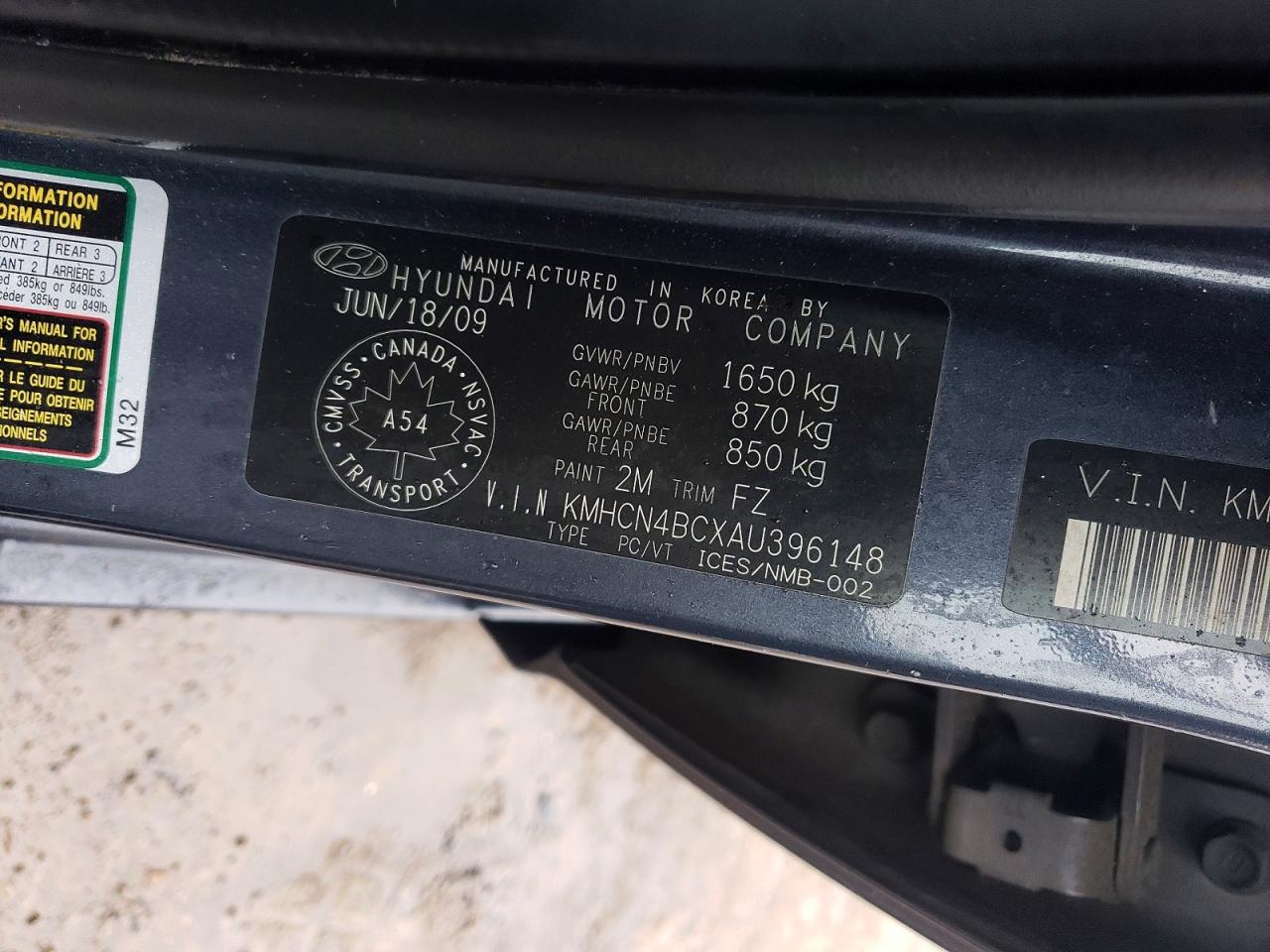 2010 HYUNDAI ACCENT GLS photo 12