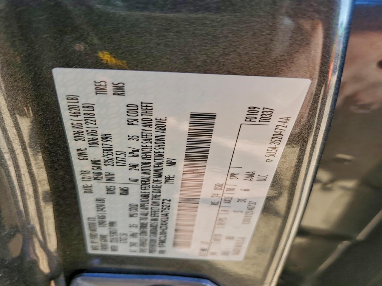 2019 FORD ESCAPE SEL photo 12