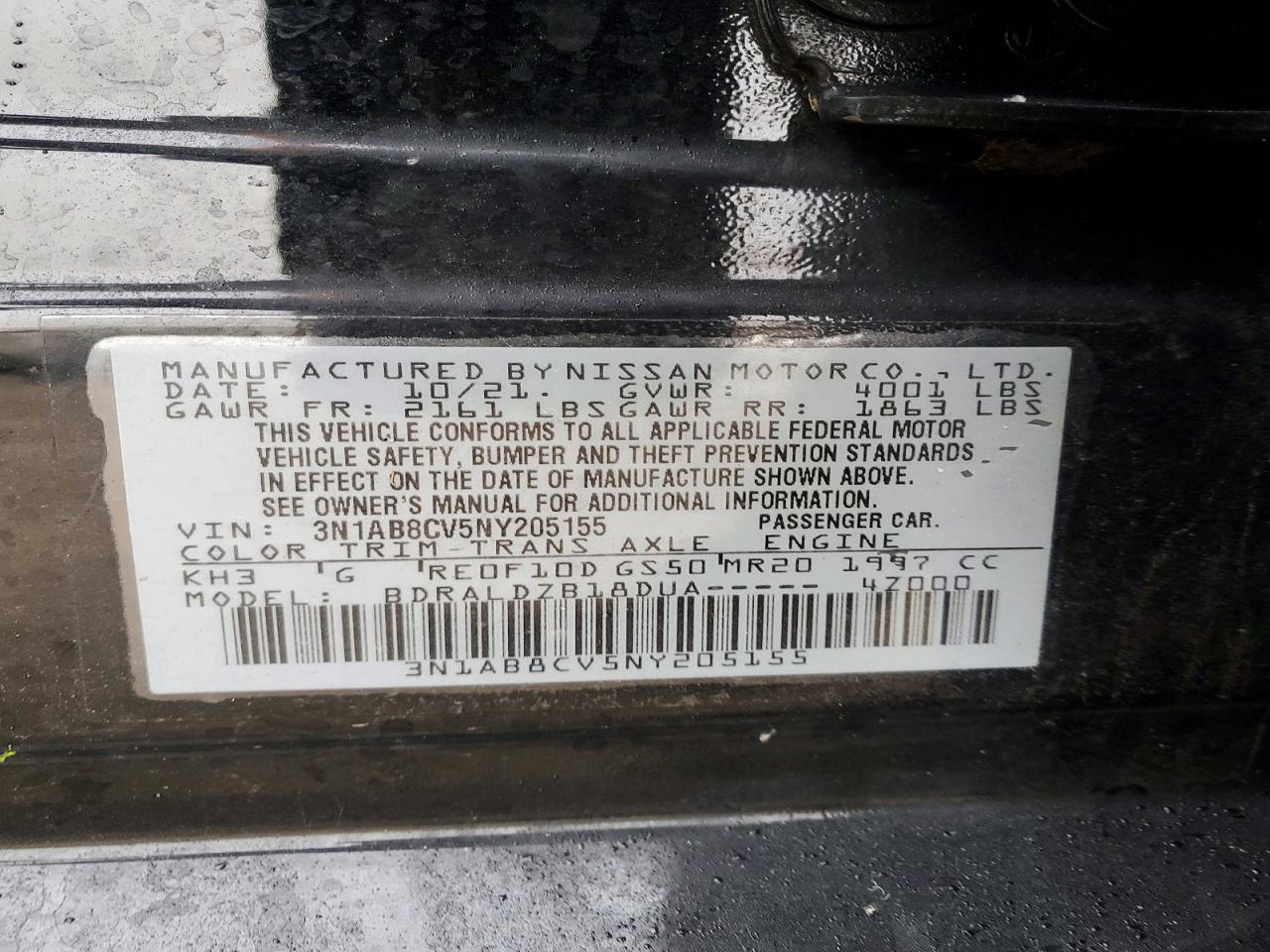 2022 NISSAN SENTRA SV photo 13