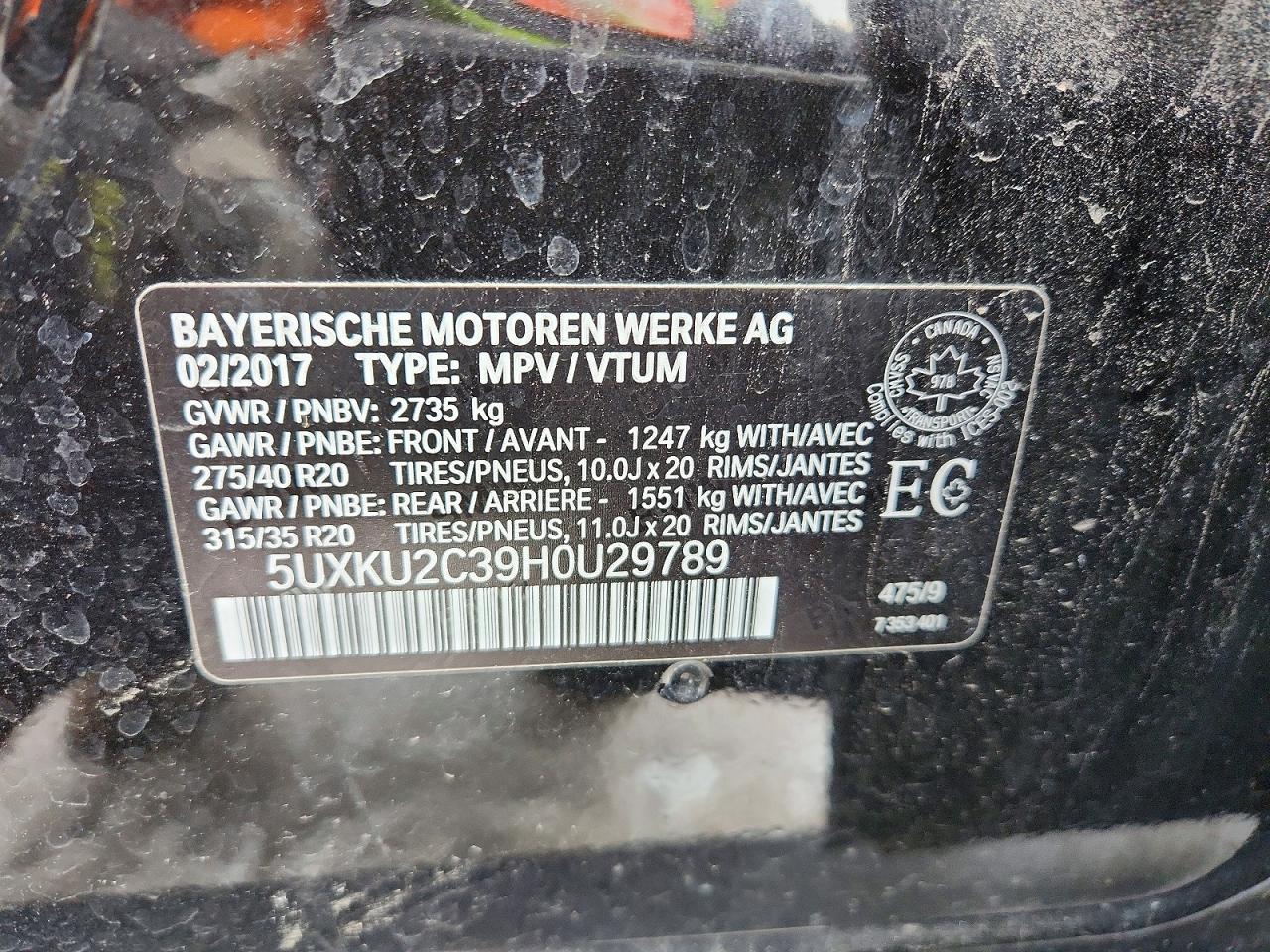 2017 BMW X6 XDRIVE35I photo 13