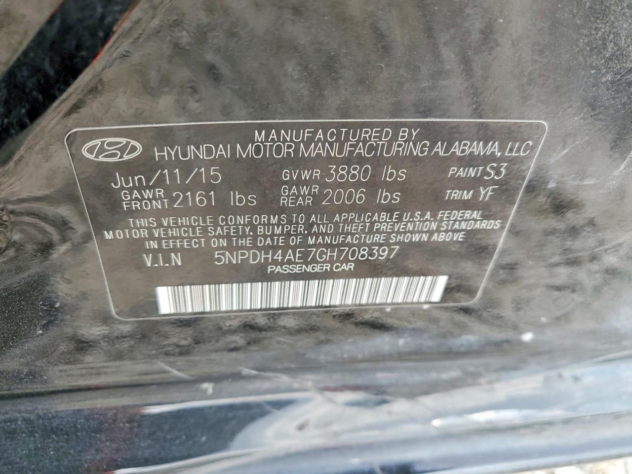 2016 HYUNDAI ELANTRA SE photo 13