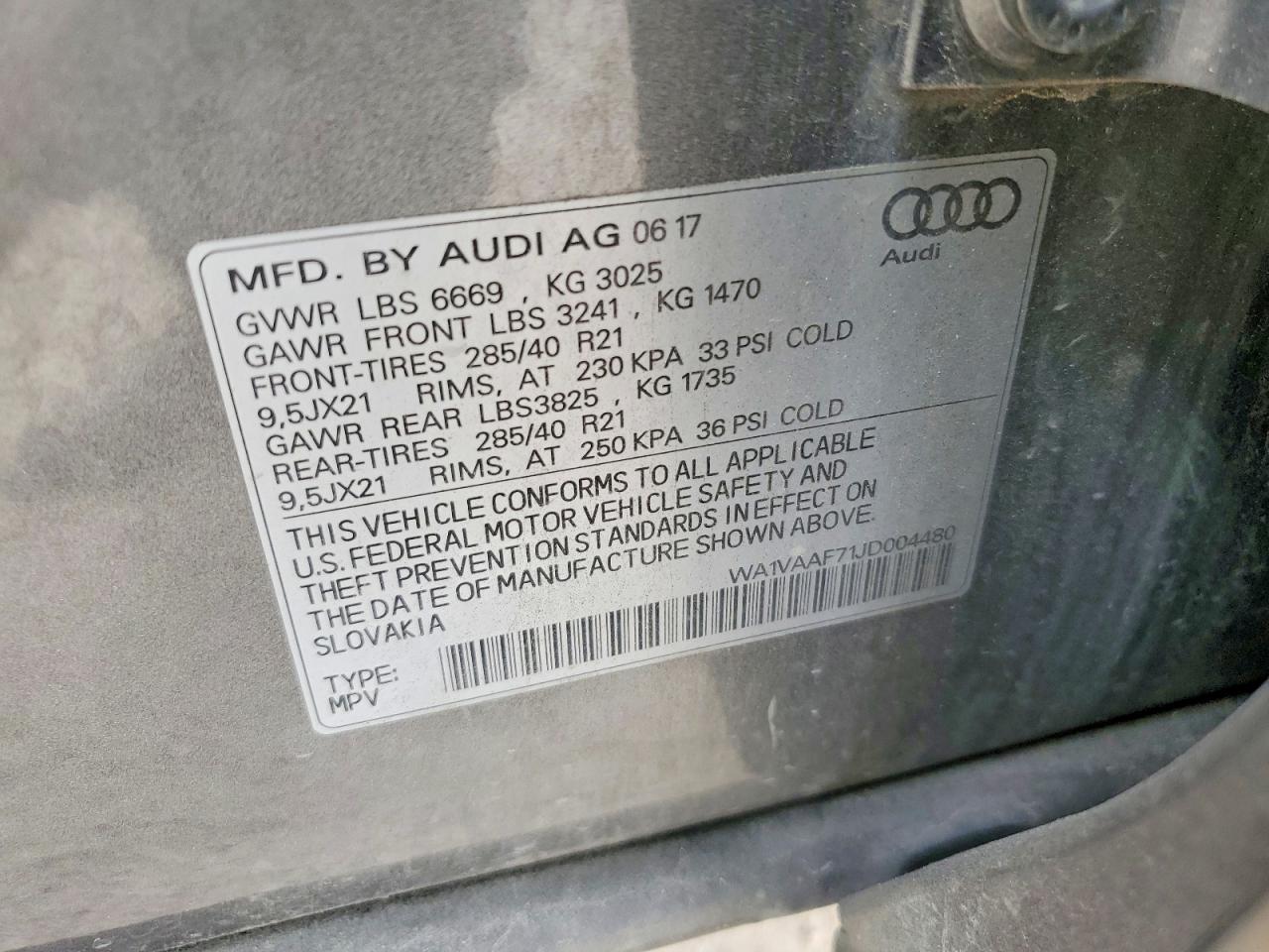 2018 AUDI Q7 PRESTIGE photo 12