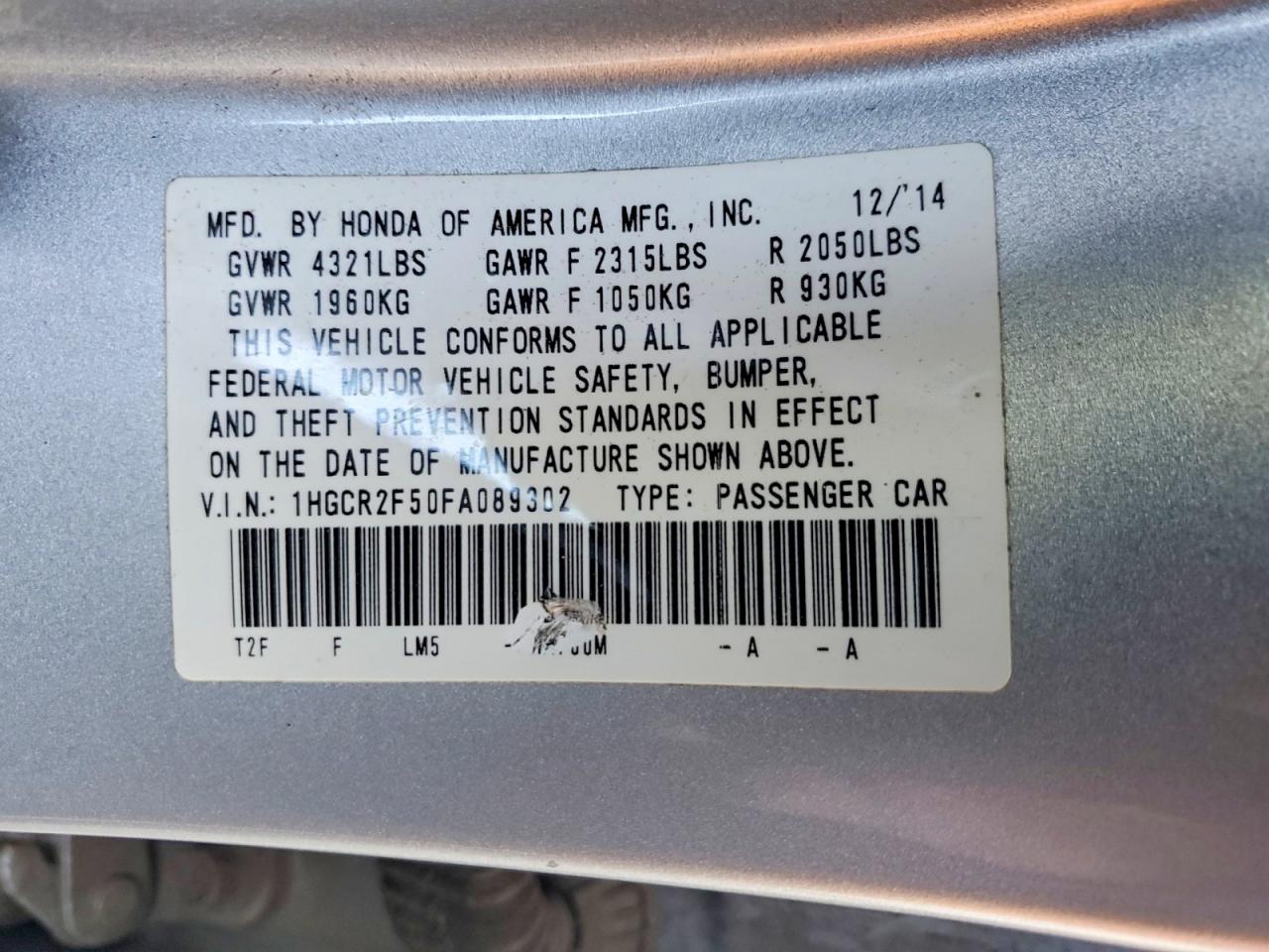 2015 HONDA ACCORD SPORT photo 13