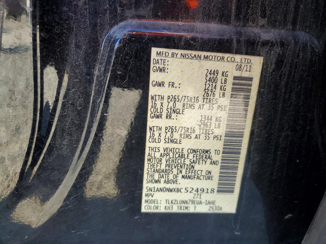 2011 NISSAN XTERRA OFF ROAD photo 25