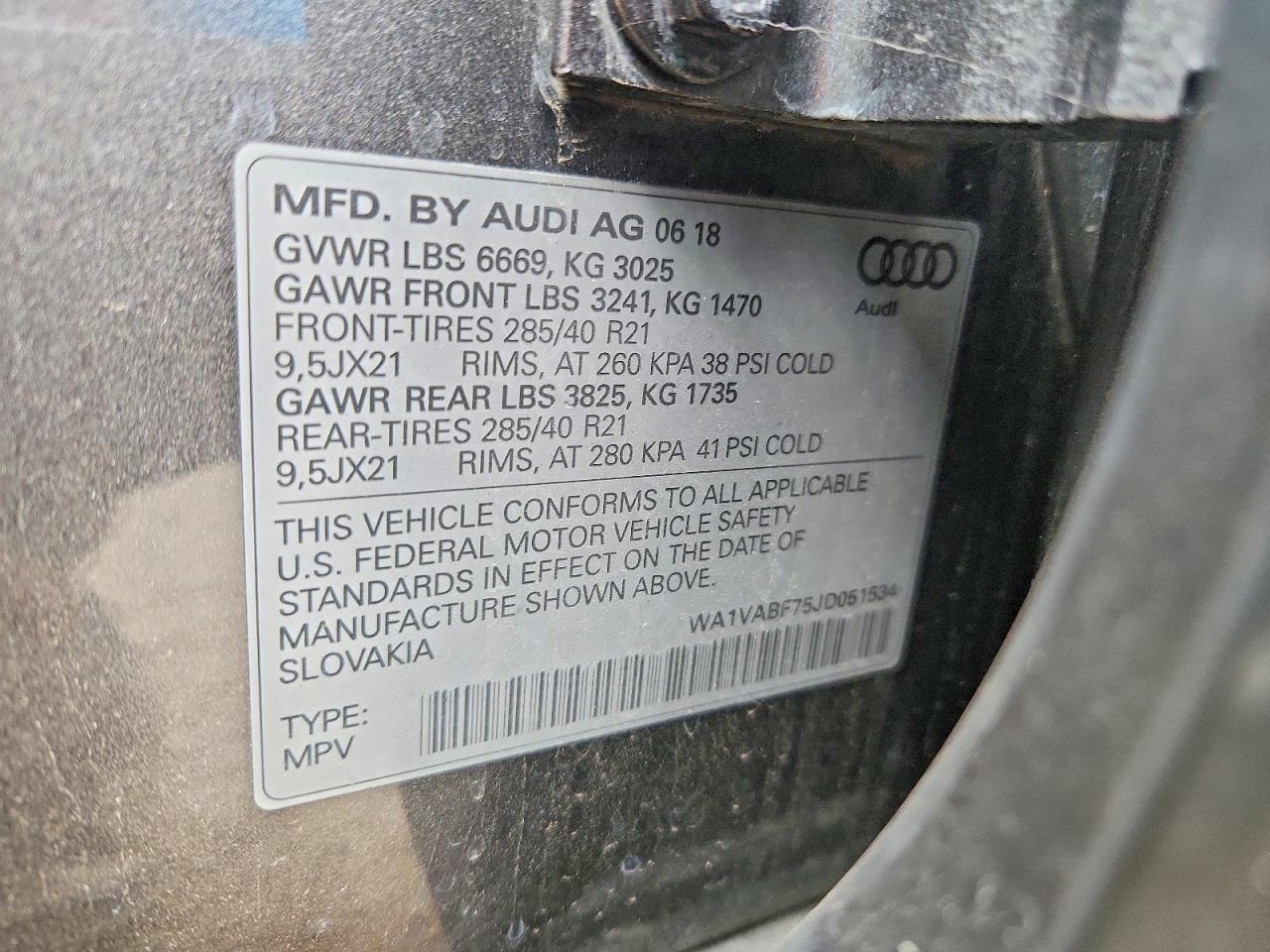 2018 AUDI Q7 PRESTIGE photo 27