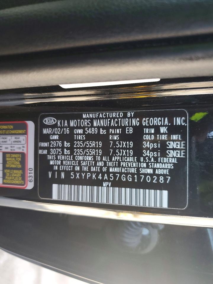 2016 KIA SORENTO SX photo 14