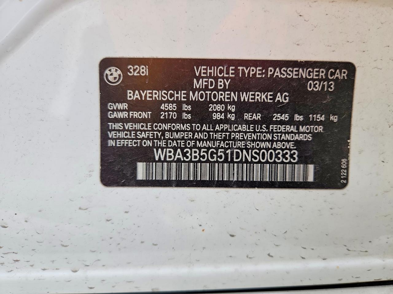2013 BMW 328 XI SULEV photo 13