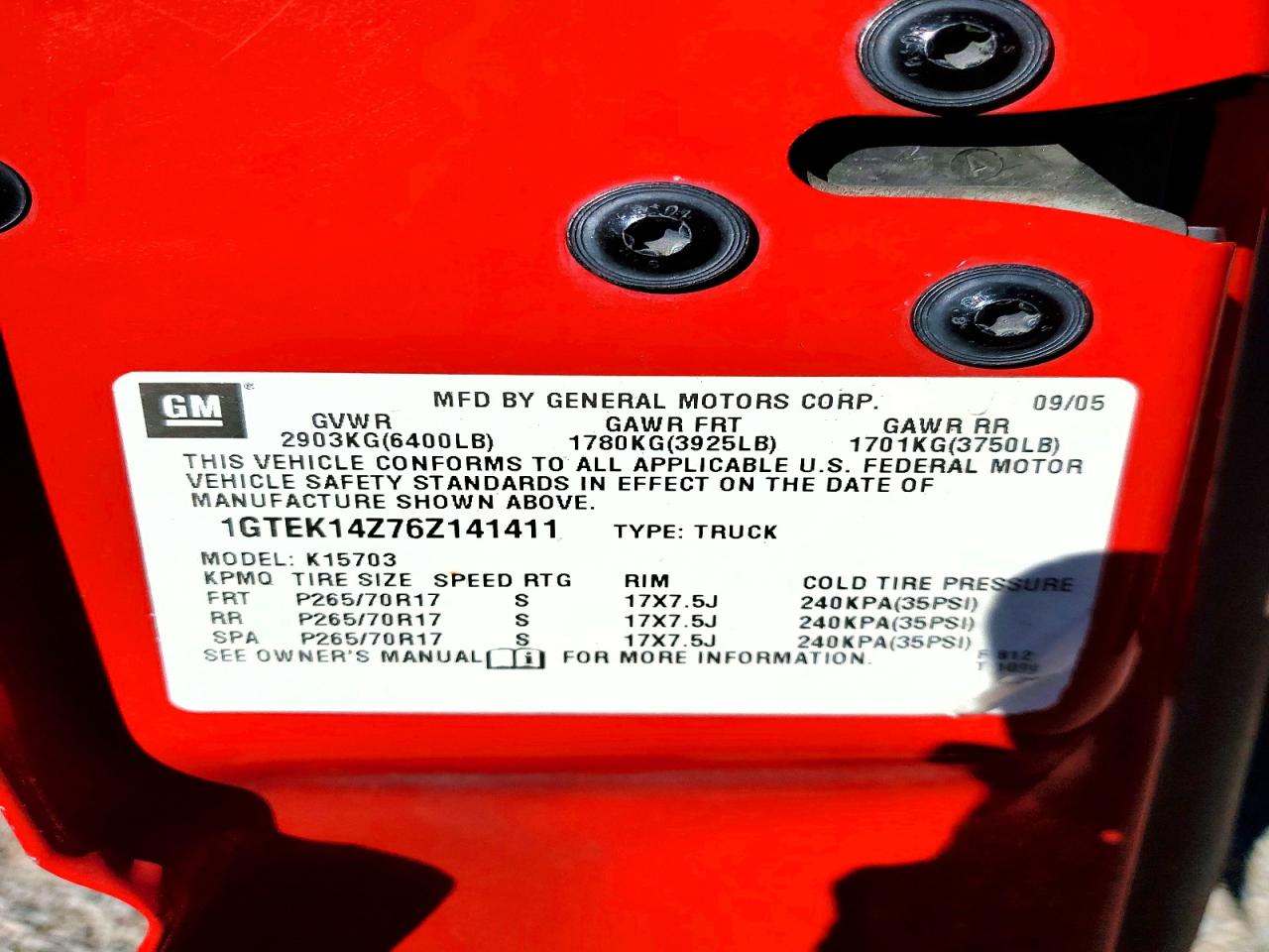 2006 GMC NEW SIERRA K1500 photo 12