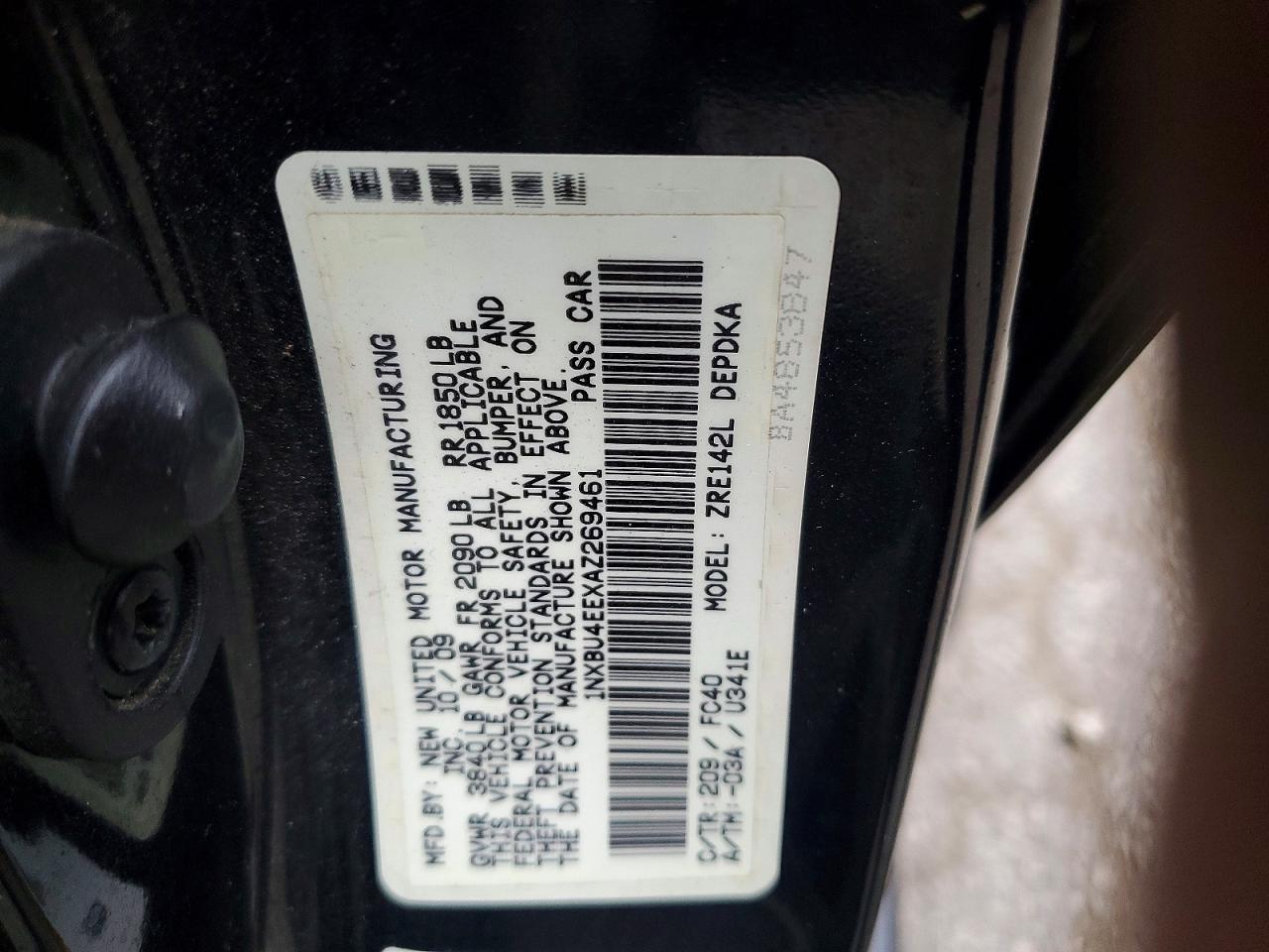 2010 TOYOTA COROLLA BASE photo 12