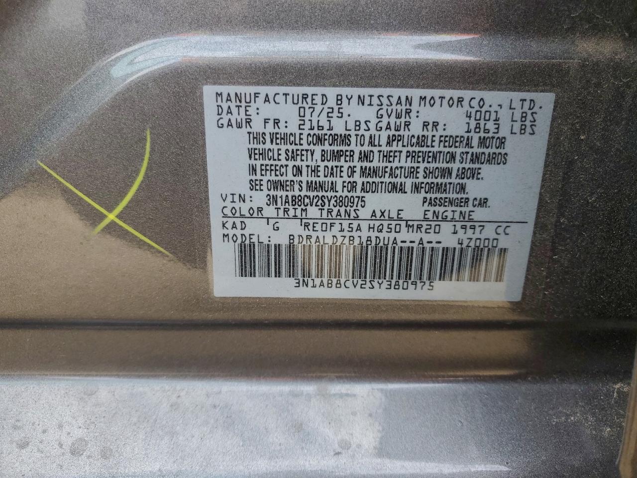 2025 NISSAN SENTRA SV photo 12