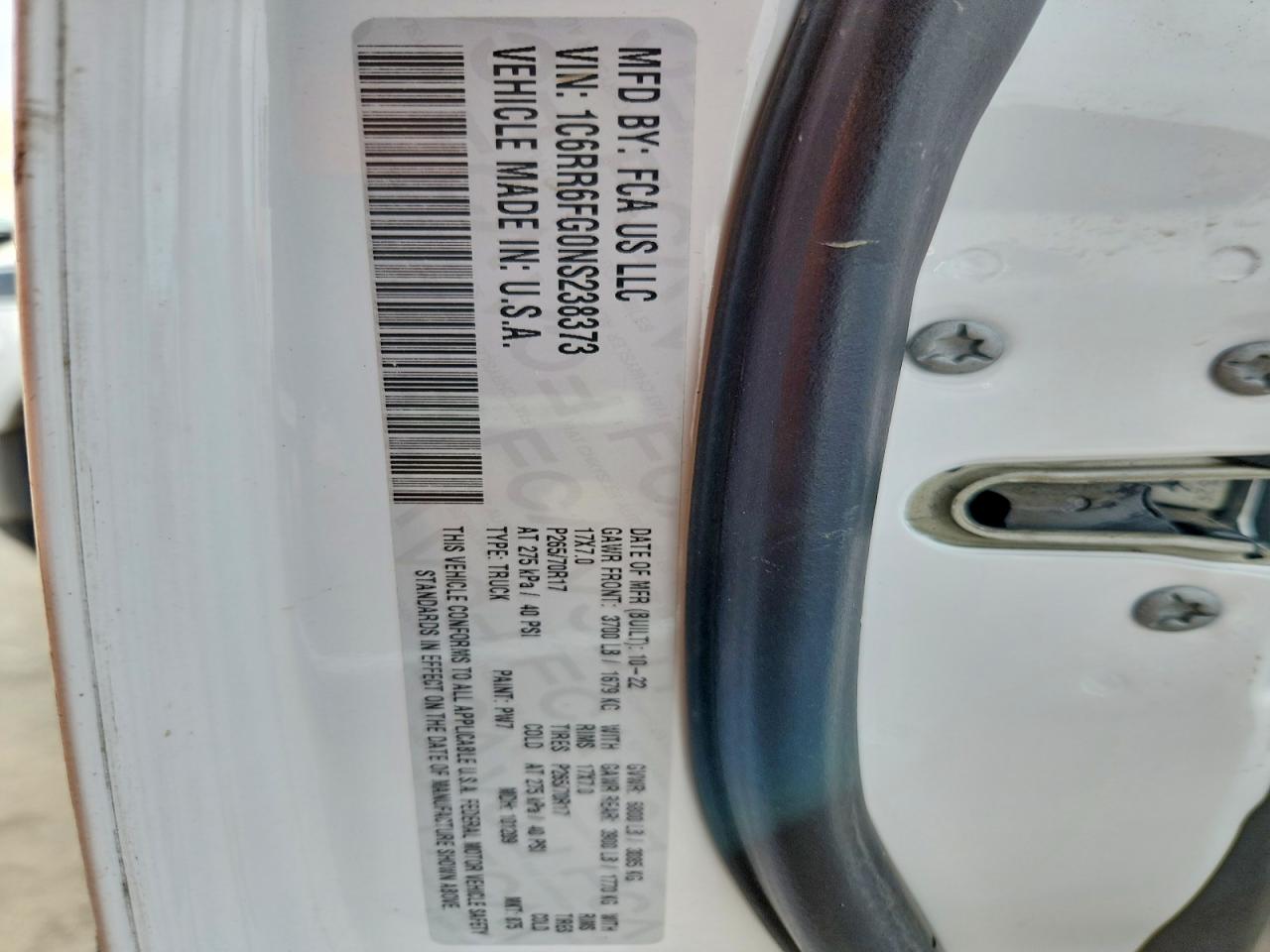 2022 RAM 1500 CLASSIC TRADESMAN photo 45