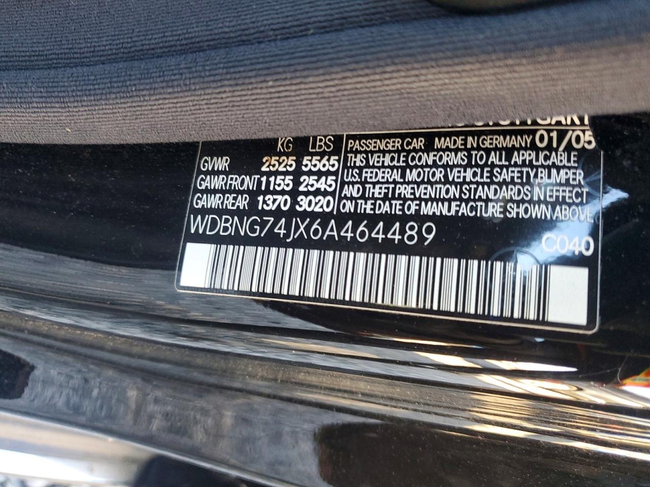 2006 MERCEDES-BENZ S 55 AMG photo 12