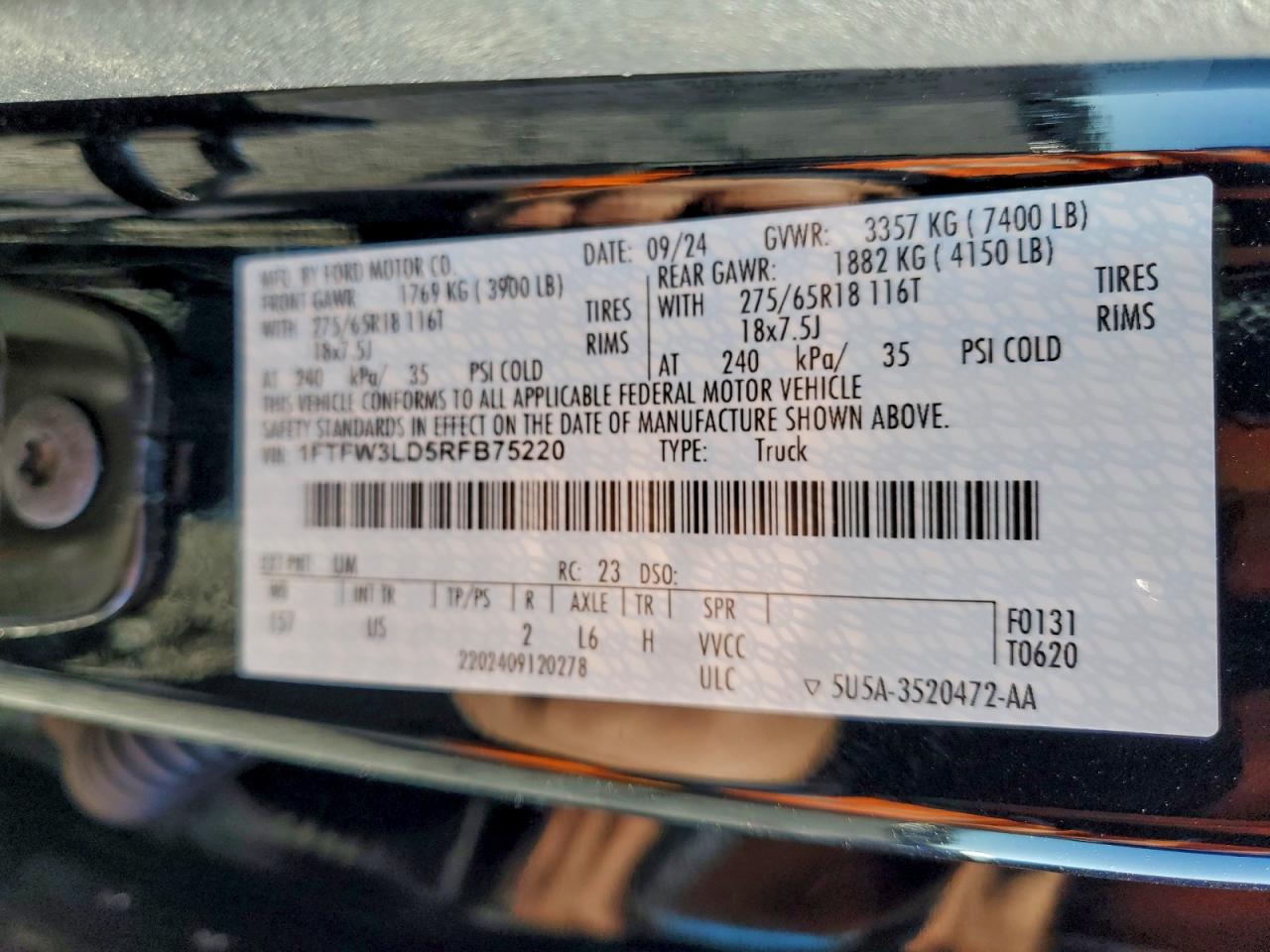 2024 FORD F150 XLT photo 12