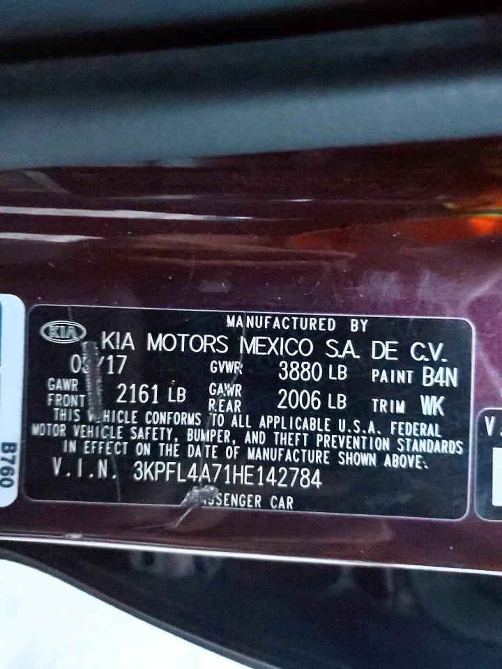 2017 KIA FORTE LX photo 12