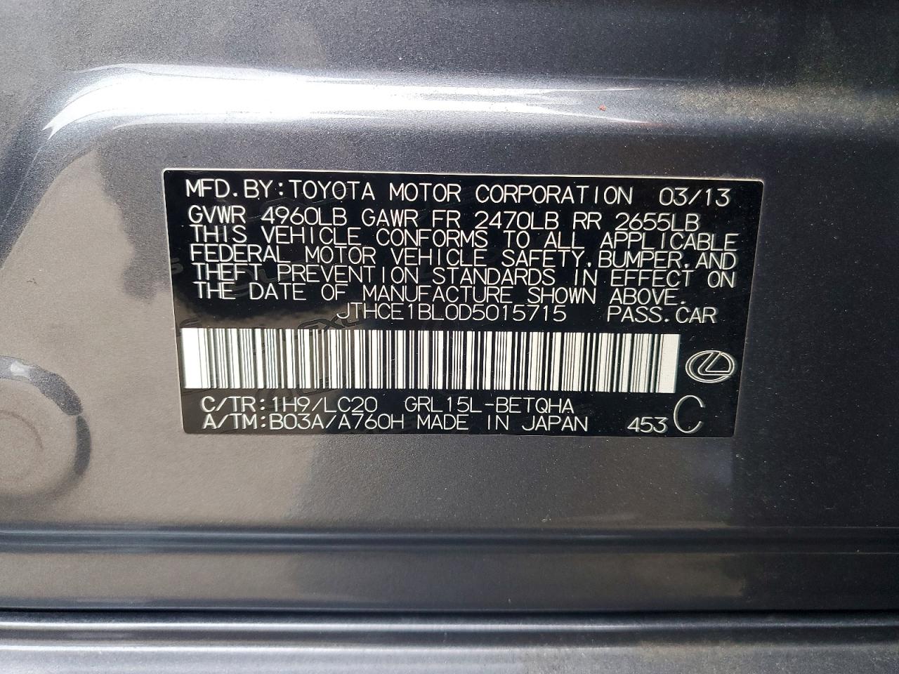 2013 LEXUS GS 350 photo 34