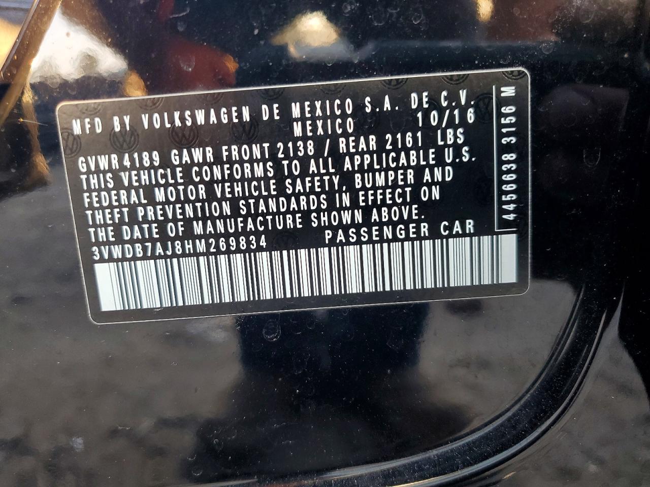2017 VOLKSWAGEN JETTA SE photo 12