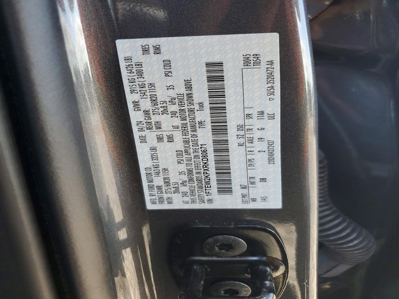 2024 FORD F150 STX photo 12