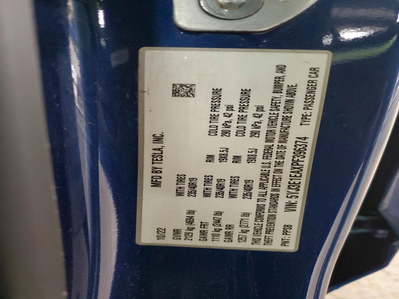 2023 TESLA MODEL 3 photo 12