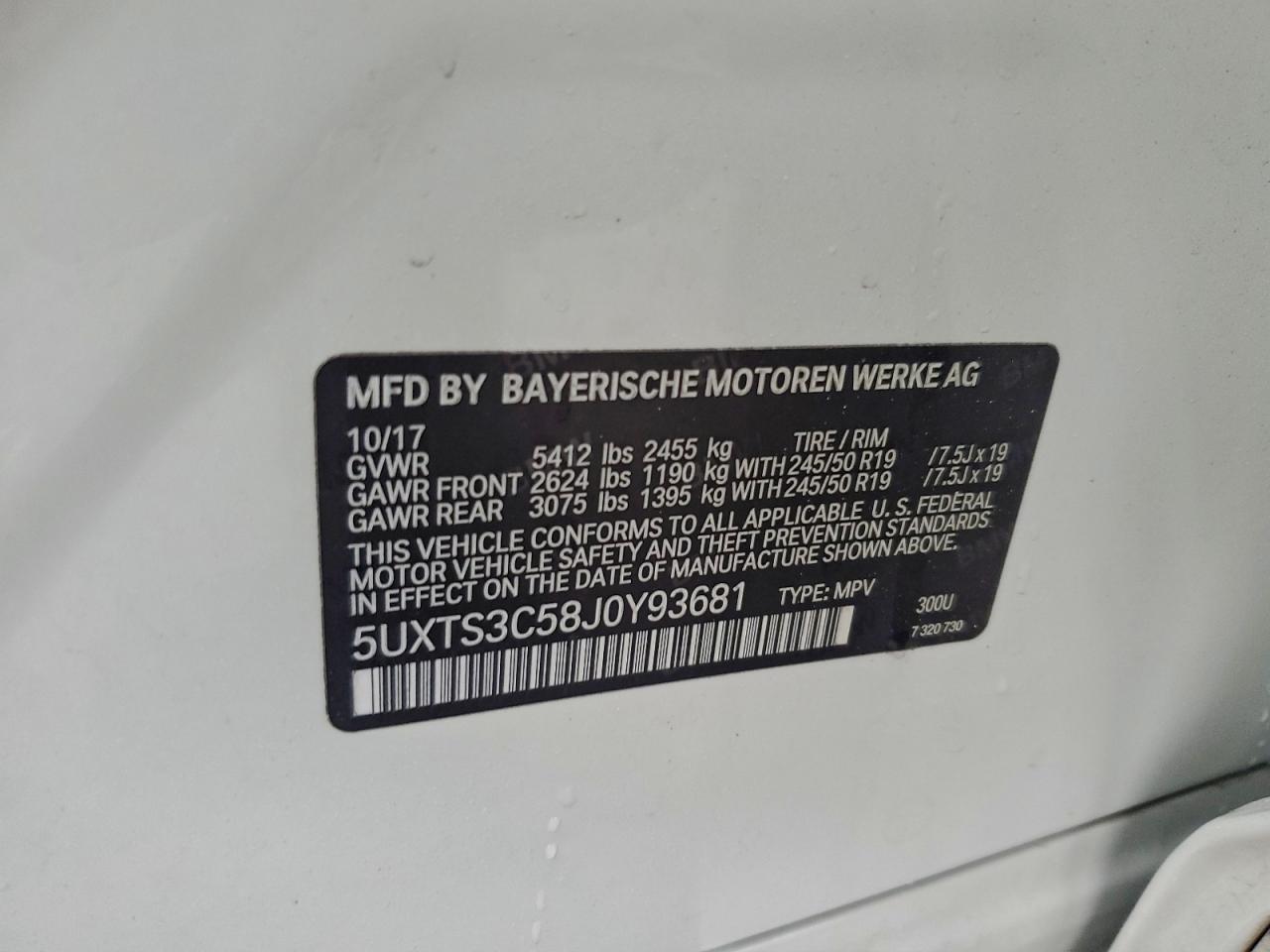 2018 BMW X3 XDRIVEM40I photo 13