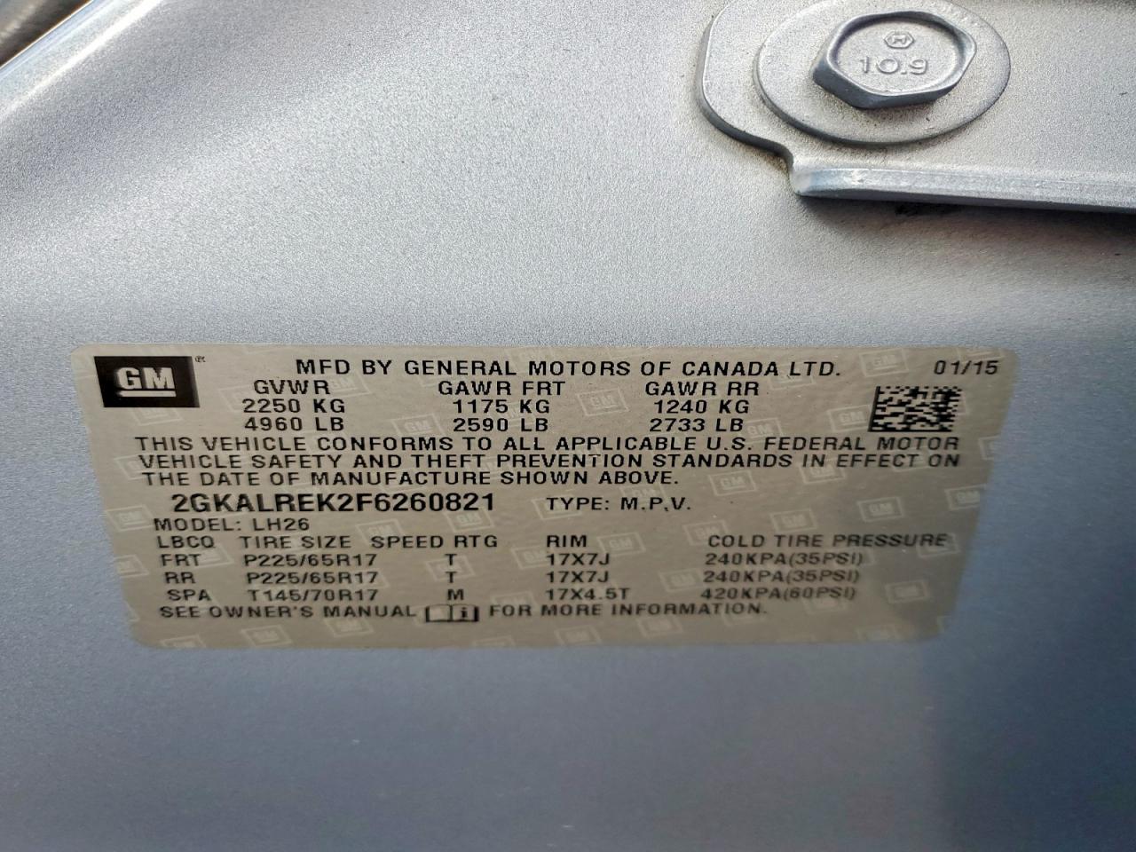 2015 GMC TERRAIN SLE photo 13