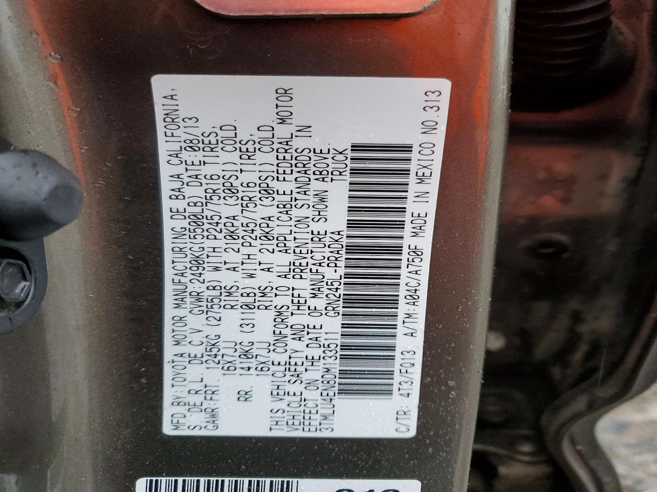 2013 TOYOTA TACOMA V6 photo 13