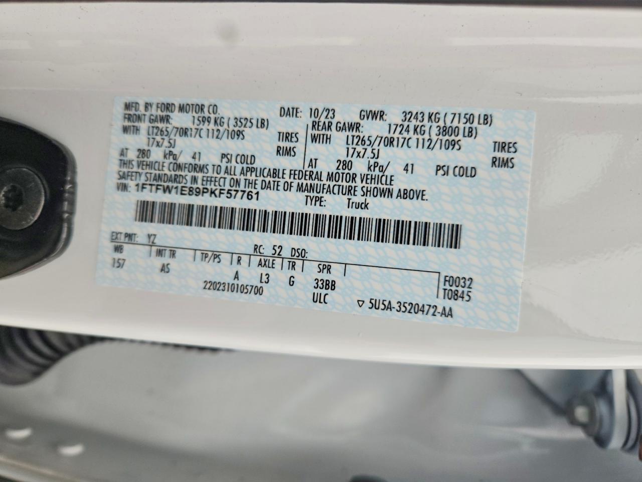 2023 FORD F150 SUPERCREW photo 12