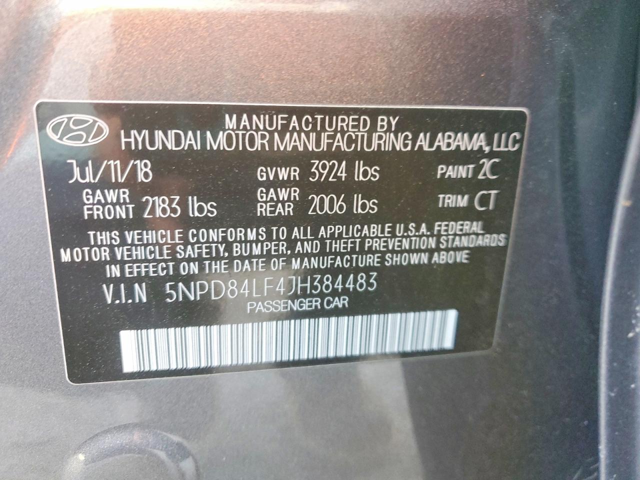 2018 HYUNDAI ELANTRA SEL photo 12