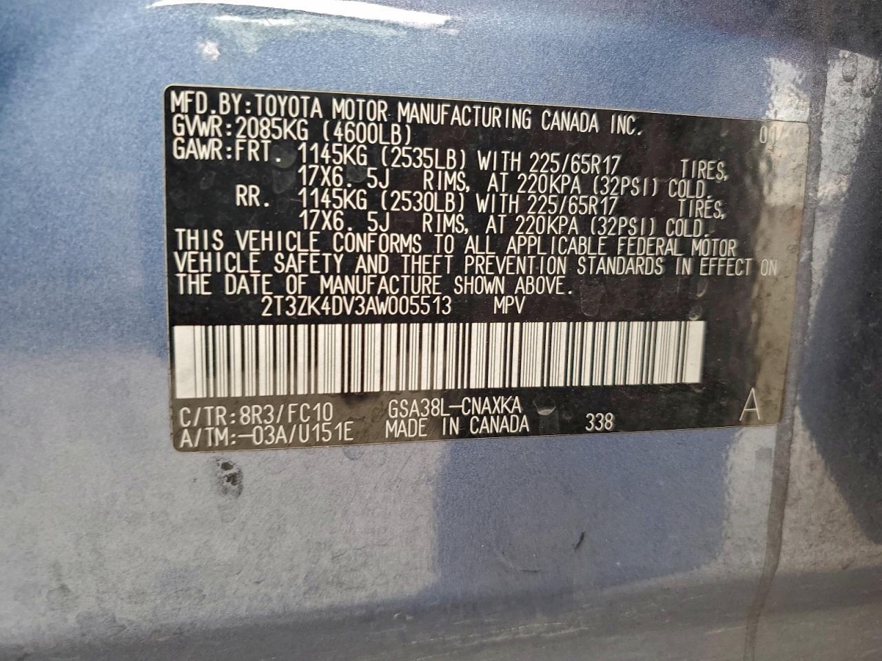 2010 TOYOTA RAV4 photo 13