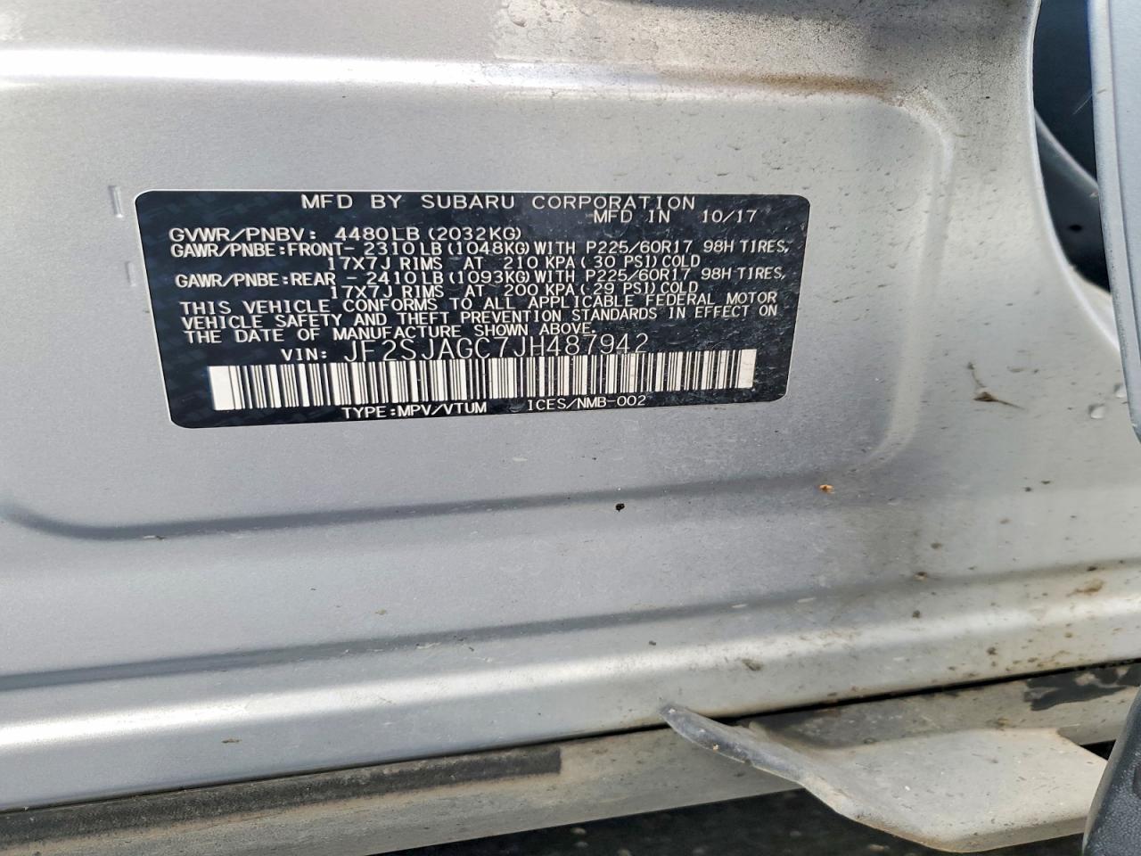 2018 SUBARU FORESTER 2.5I PREMIUM photo 14