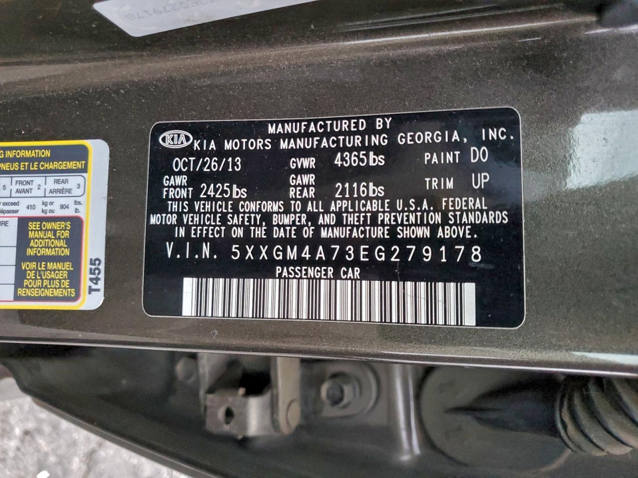 2014 KIA OPTIMA LX photo 12