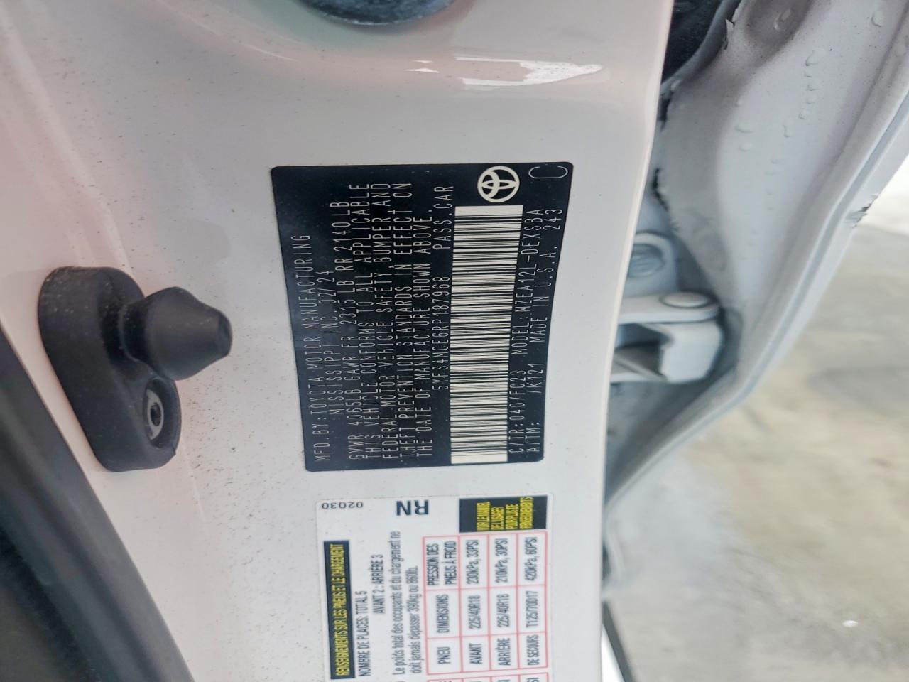 2024 TOYOTA COROLLA SE photo 12