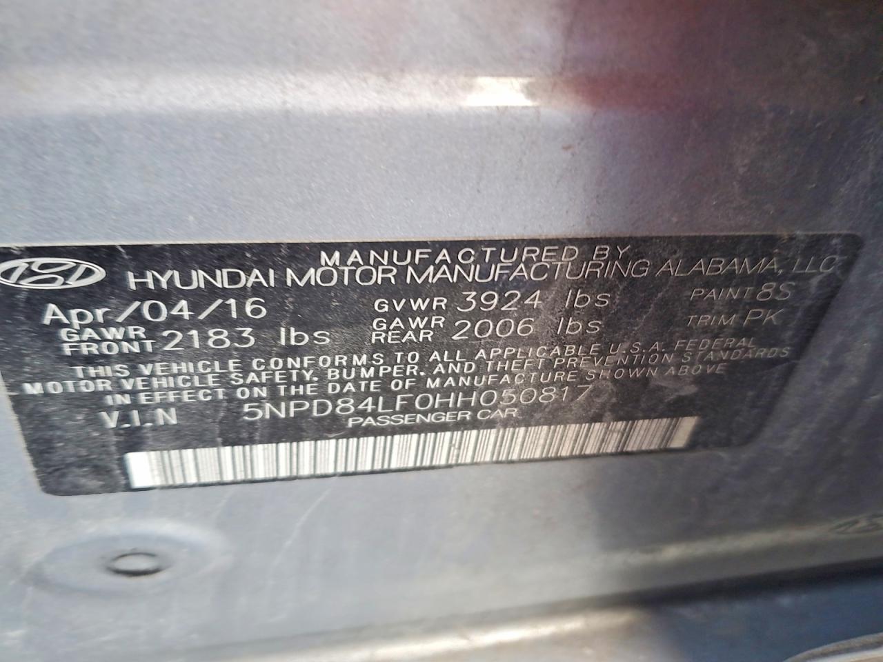 2017 HYUNDAI ELANTRA SE photo 12