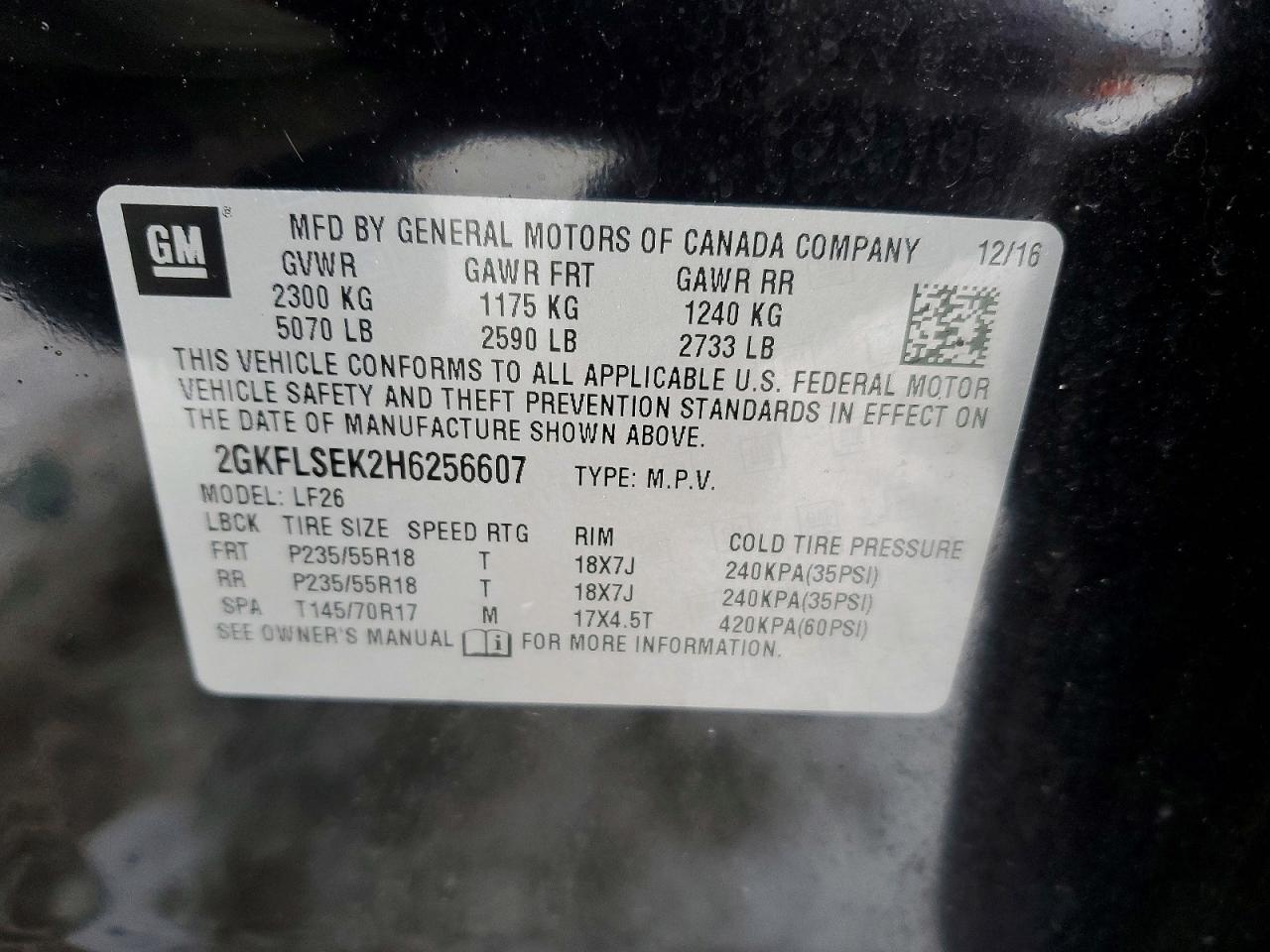 2017 GMC TERRAIN SLE photo 12