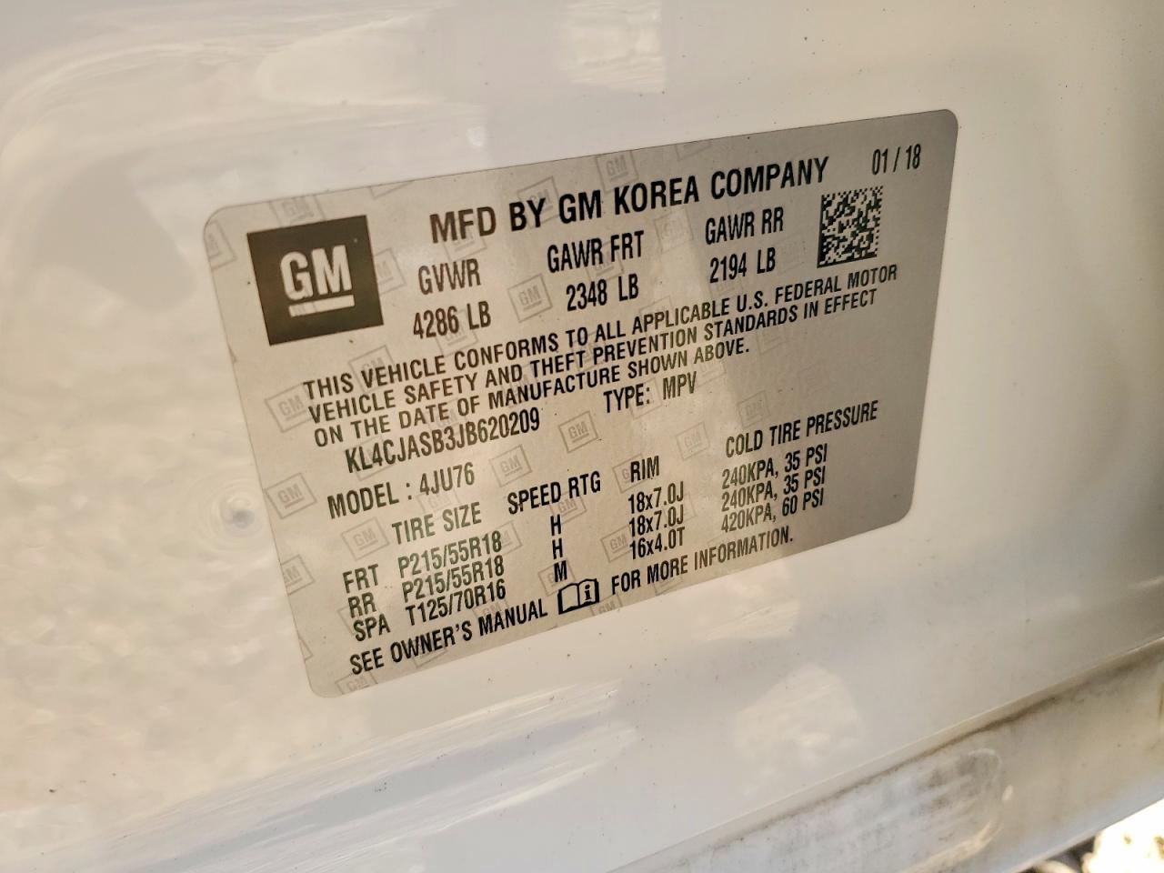 2018 BUICK ENCORE PREFERRED photo 12