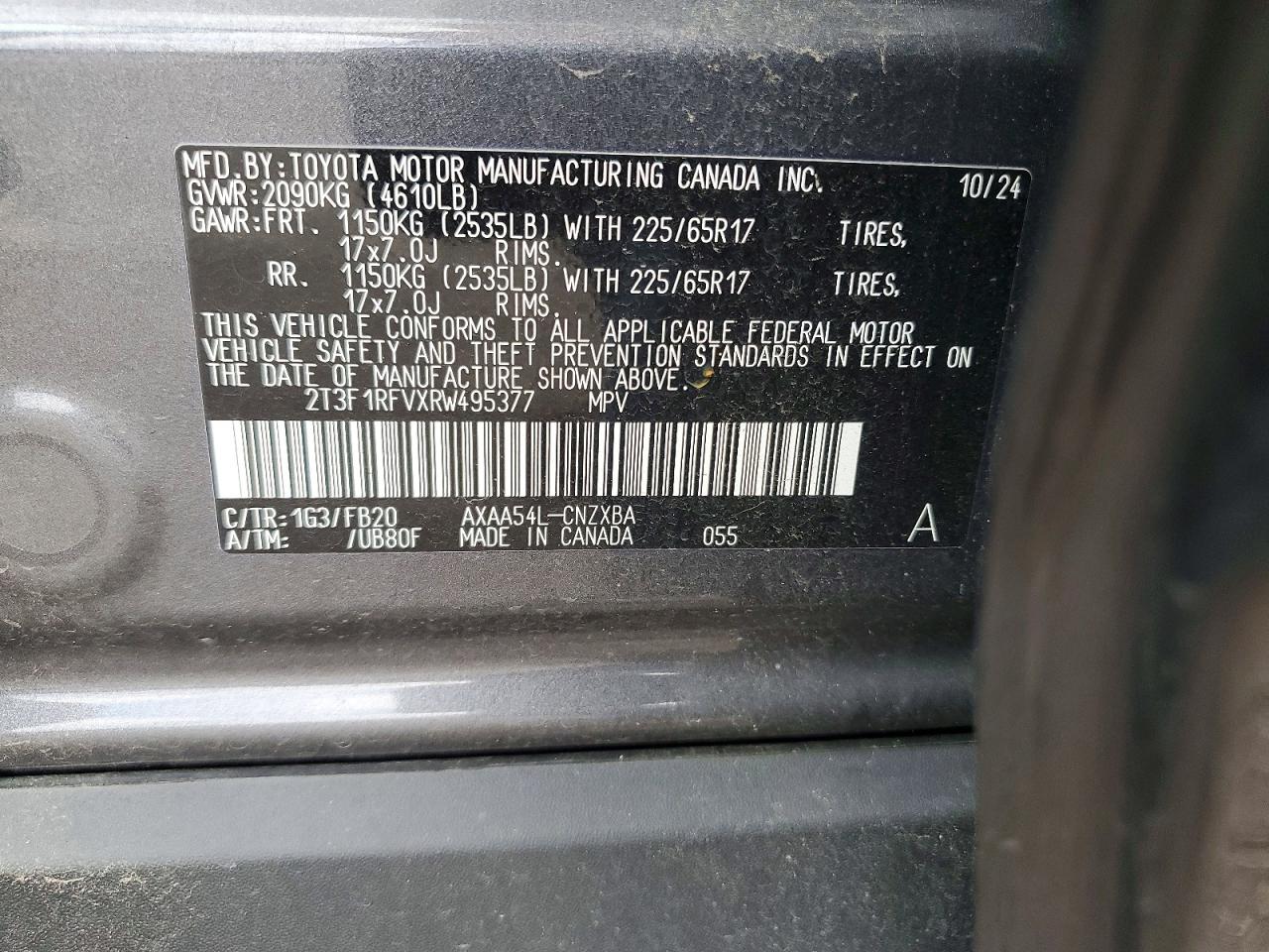 2024 TOYOTA RAV4 LE photo 14