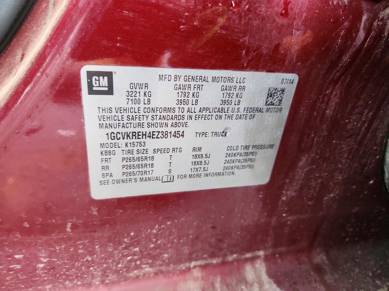 2014 CHEVROLET SILVERADO K1500 LT photo 12