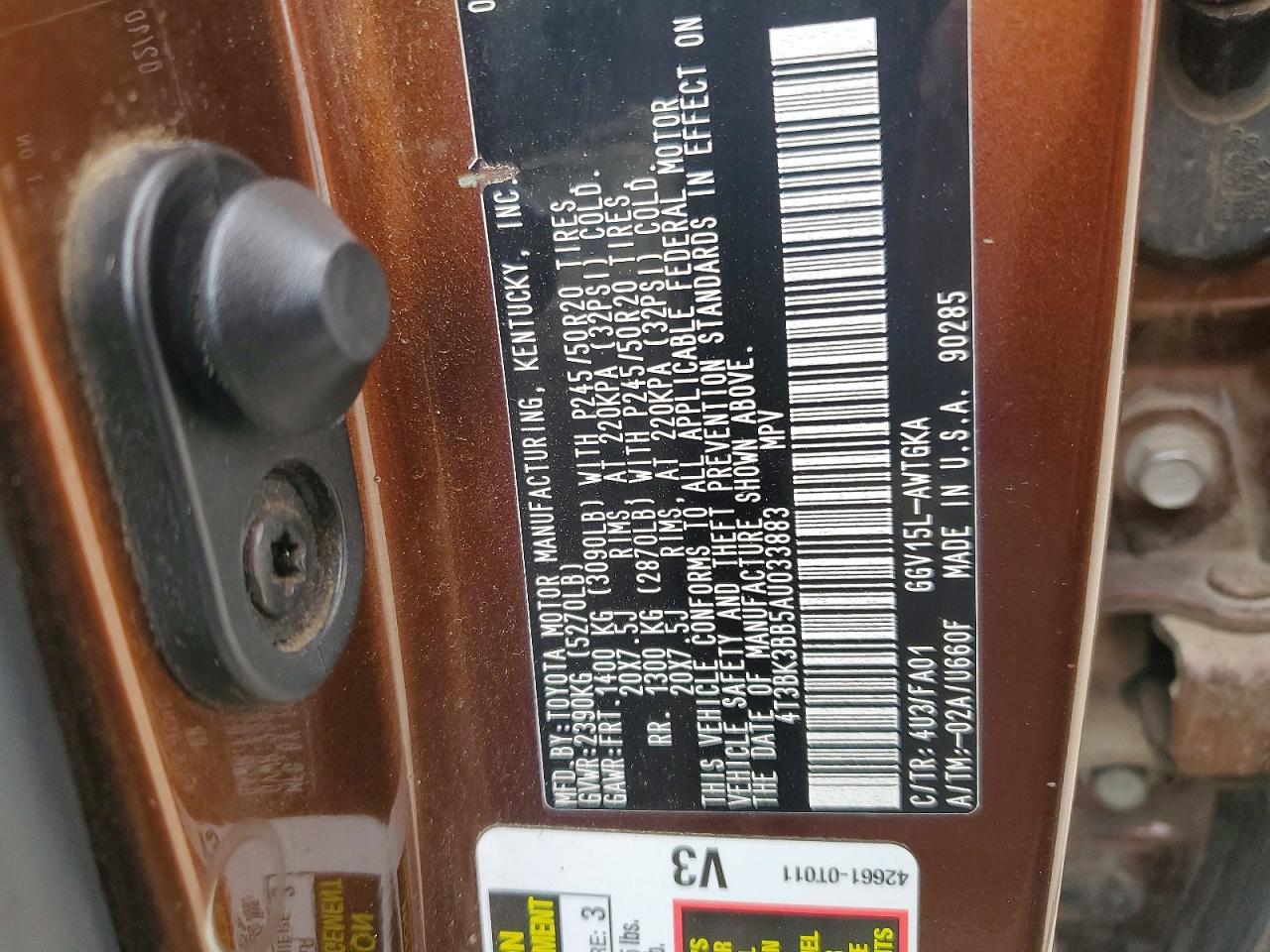 2010 TOYOTA VENZA photo 13