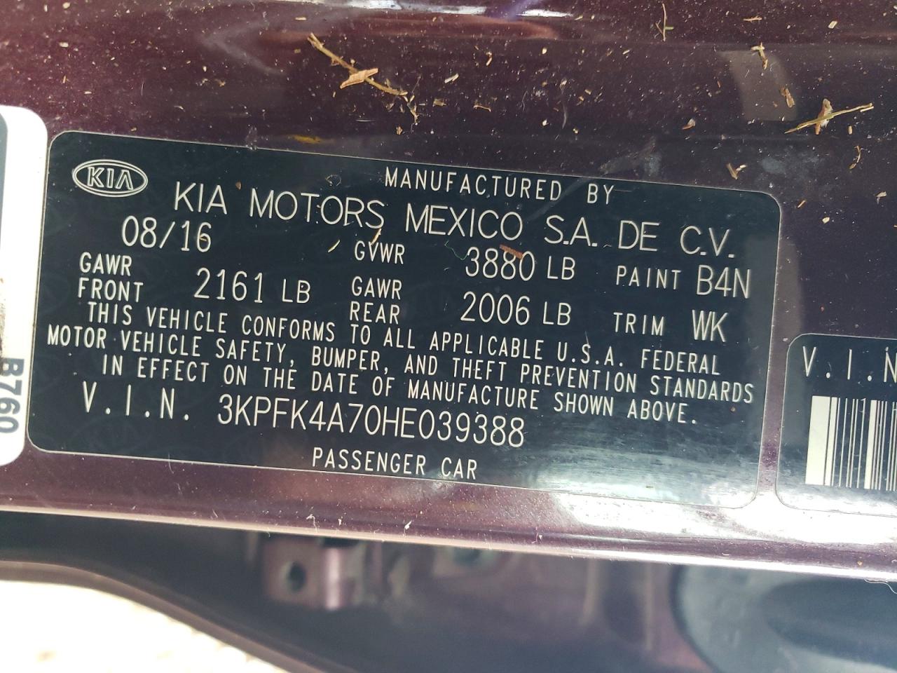 2017 KIA FORTE LX photo 12