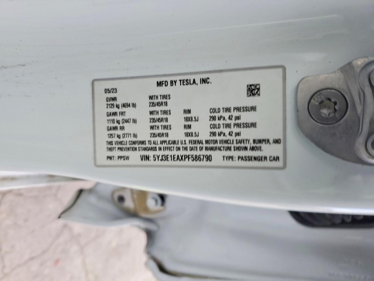 2023 TESLA MODEL 3 photo 13