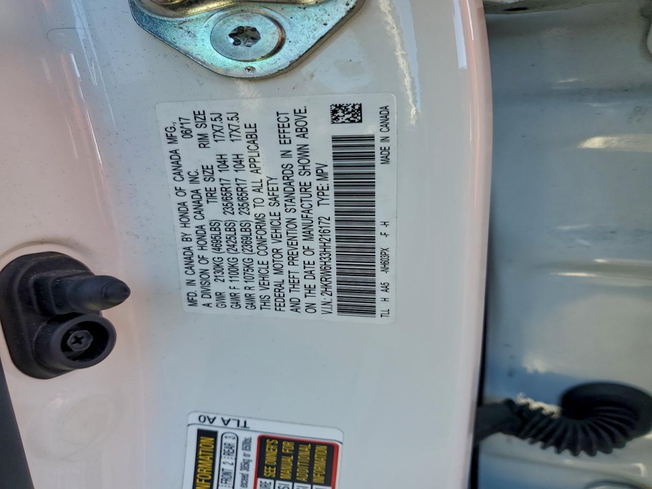 2017 HONDA CR-V LX photo 13