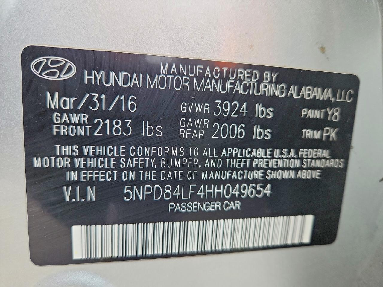 2017 HYUNDAI ELANTRA SE photo 23