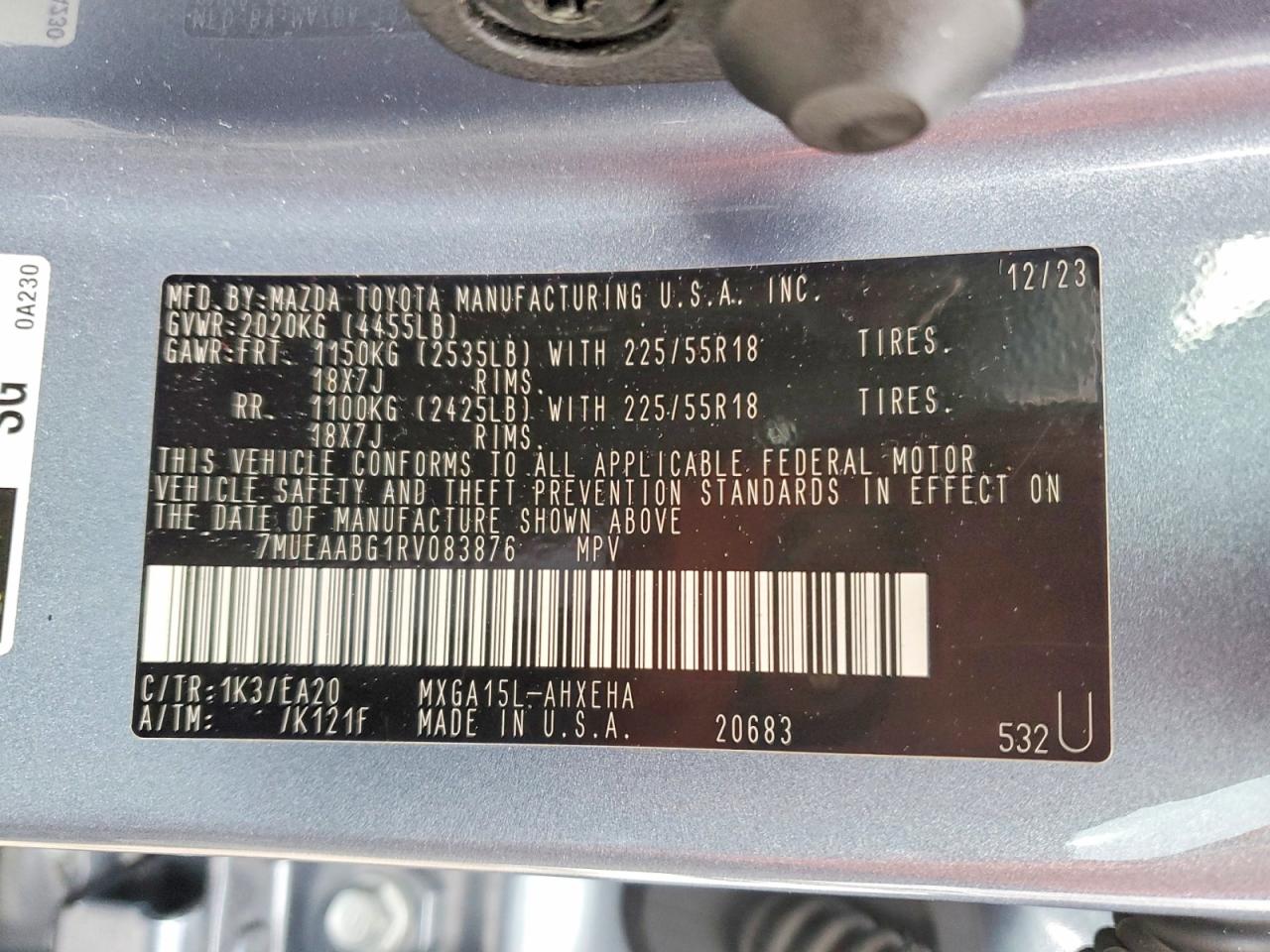 2024 TOYOTA COROLLA CROSS XLE photo 14